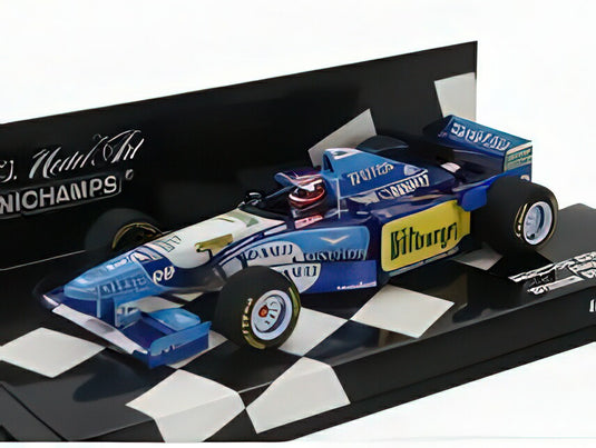 BENETTON F1 B195 TEAM MILD SEVEN RENAULT N 2 WINNER BRITISH GP 1995 JOHNNY HERBERT BLUE YELLOW/MINICHAMPS 1/43ミニカー