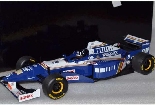 1996 ウィリアムズ ルノー FW18 World Champion Dirty Version Damon Hill ブルー/ホワイト/ MINICHAMPS 1/43 ミニカー
