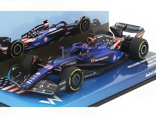 WILLIAMS F1 FW45 TEAM WILLIAMS RACING GULF N 23 AUSTIN USA GP 2023 アレクサンダー・アルボン ブルー ブラック/ MINICHAMPS 1/43 150台限定ミニカー