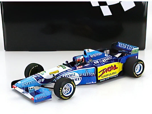 BENETTON F1 B195 TEAM MILD SEVEN RENAULT N 1 WORLD CHAMPION WINNER FRENCH GP MICHAEL SCHUMACHER 1995 BLUE YELLOW/MINICHAMPS 1/18ミニカー
