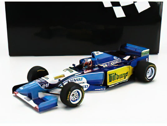 BENETTON - F1 B195 TEAM MILD SEVEN RENAULT N 1 WORLD CHAMPION WINNER PACIFIC GP 1995 MICHAEL SCHUMACHER - BLUE YELLOW/MINICHAMPSミニチャンプス 1/18ミニカー