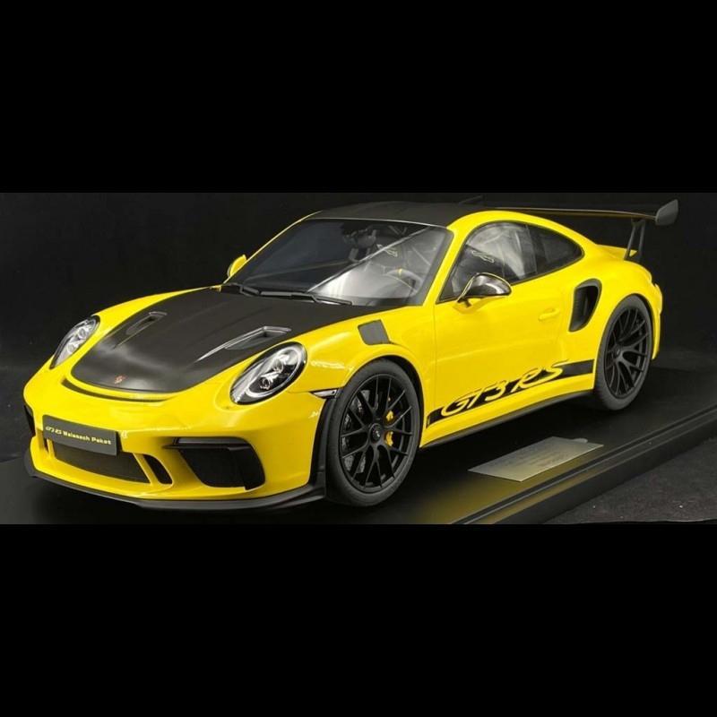 ギャラリービューアに画像をロードする, Porsche 911 GT3 RS 991型 2018年モデル ヴァイザッハパッケージ レーシングイエロー/Minichamps 1/8ミニカー ポルシェ特注