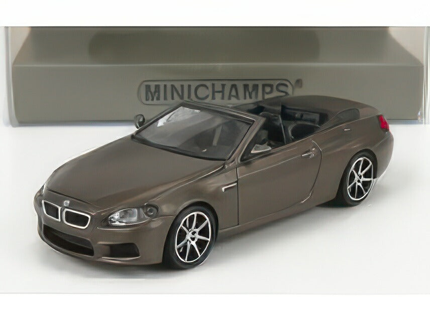 BMW 6SERIES M6 CABRIOLET OPEN (F13) 2015 GREY MET/MINICHAMPS 1/87
