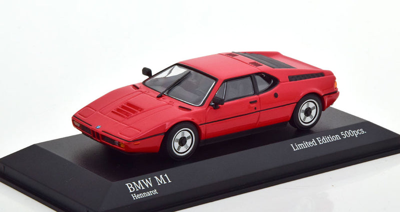 ギャラリービューアに画像をロードする, BMW M1 1980 限定500個/ MINICHAMPS 1/43 ミニカー