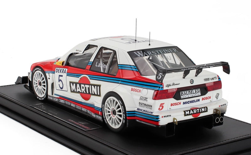 ギャラリービューアに画像をロードする, ALFA ROMEO - 155 V6 TI TEAM MARTINI RACING N 5 ITC SEASON 1996 NICOLA LARINI - WHITE RED/TOPMARQUES 1/18ミニカー