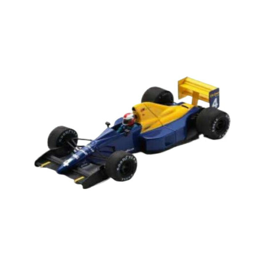1989 Tyrrell 018 No.4 Johnny Herbert Belgian GP レジンシリーズblue/yellow/Spark 1/43ミニカー