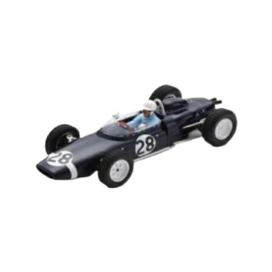 1961 Lotus 18-21 V8 No.28 Stirling Moss Practice Italian GP, black/white/Spark 1/43ミニカー