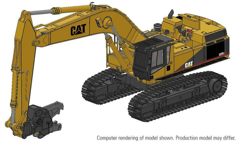 ギャラリービューアに画像をロードする, Cat 375L Demolition Excavator 解体・粉砕機 / CCM 1/48 建設機械模型 工事車両