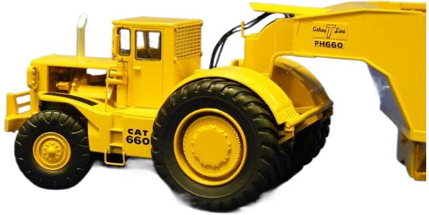 ギャラリービューアに画像をロードする, Cat 660 with Athey bottom dump ダンプ / CCM 1/48 建設機械模型 工事車両