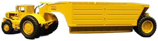 ギャラリービューアに画像をロードする, Cat 660 with Athey bottom dump ダンプ / CCM 1/48 建設機械模型 工事車両