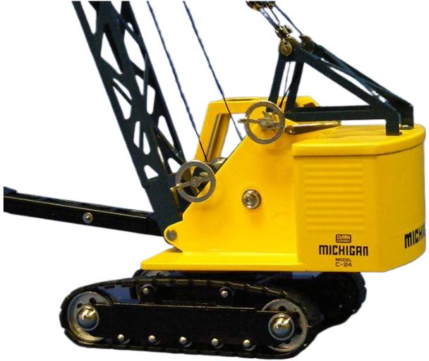 ギャラリービューアに画像をロードする, Michigan C-24 crawler crane with pile driver クローラークレーン / CCM 1/48 建設機械模型 工事車両
