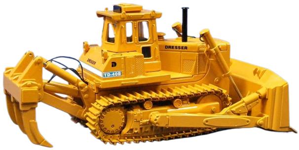 ギャラリービューアに画像をロードする, Dresser TD40-B with ripper and cab ブルドーザ / CCM 1/48 建設機械模型 工事車両