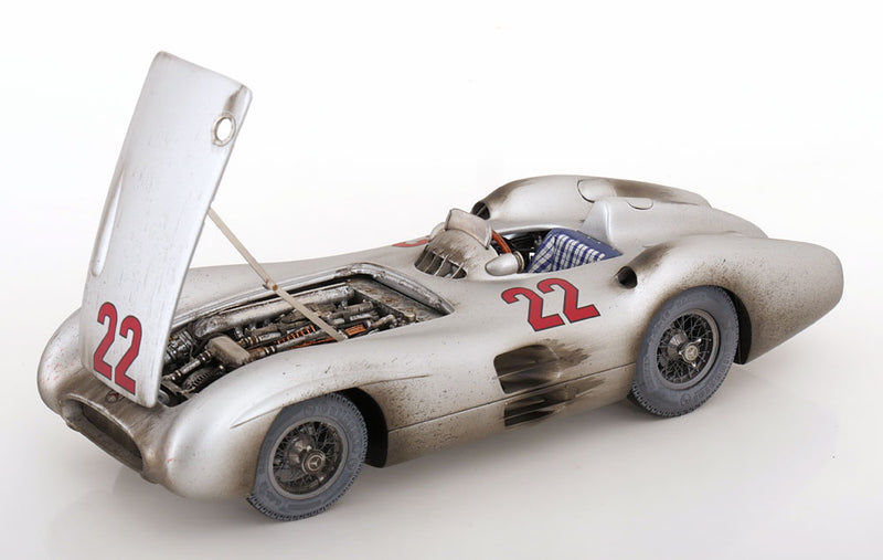 ギャラリービューアに画像をロードする, Mercedes W196R Stromlinie No.22 フランスGP Herrmann 1954 ダーティヒーロー 限定22個/ CMC 1/18 ミニカー