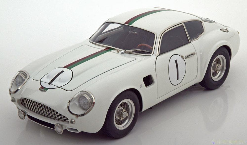 ギャラリービューアに画像をロードする, Aston Martin DB4 GT Zagato No.1 ルマン24時間レース Kerguen Dewez 1961 限定2500個/ CMC 1/18 ミニカー