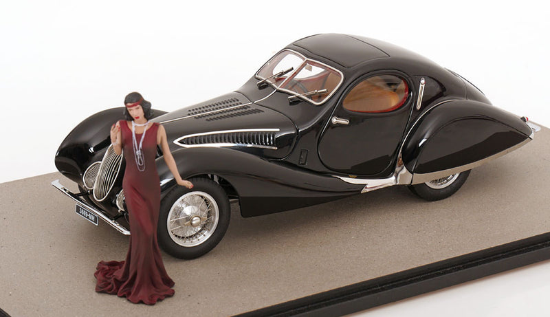 ギャラリービューアに画像をロードする, Talbot Lago Coupe T150C SS テクノクラシカ 2019 フィギュア・ケース付 限定100個 1937 1939/ CMC 1/18 ミニカー
