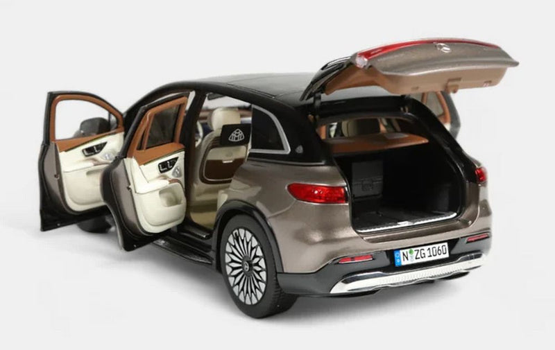 ギャラリービューアに画像をロードする, MERCEDES BENZ - MAYBACH EQS 680 (Z296) SUV 2024 - VELVET BROWN ONYX BLACK/NZG 1/18ミニカー 65台限定 ドア開閉
