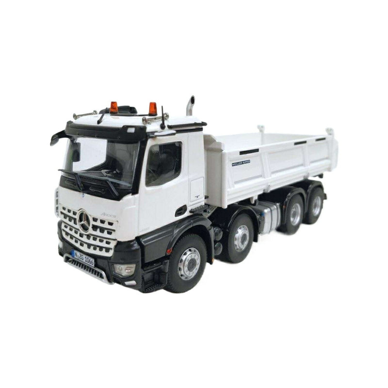 ギャラリービューアに画像をロードする, Mercedes Benz Arocs 8x4 Meiller tippe ダンプ / NZG 1/50 建設機械模型 工事車両