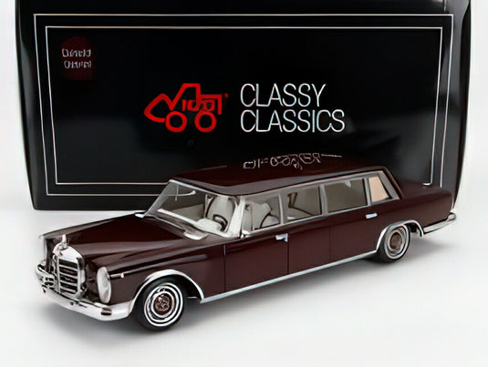 MERCEDES BENZ SCLASS 600 LWB PULLMAN (W100) 1969 WINE RED/NZG 1/18ミニカー
