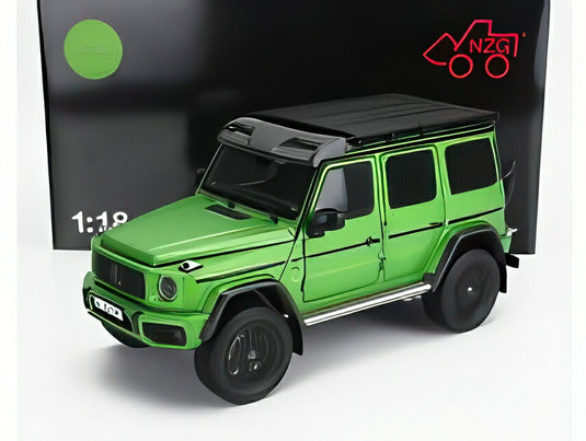 MERCEDES BENZ Gクラス G63 4x4 AMG 2023 ヘルグリーンマグノ/ NZG 1/18 ミニカー