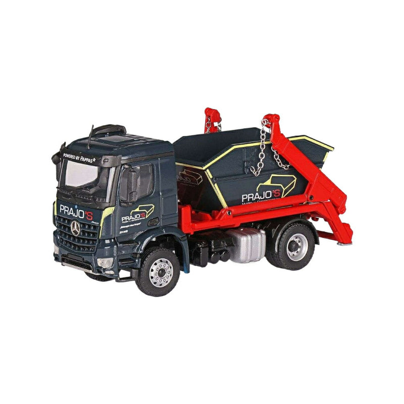 ギャラリービューアに画像をロードする, Prajo's Mercedes Benz Arocs Meiller スキップトラック付き ダンプ / CONRAD 1/50 建設機械模型 工事車両