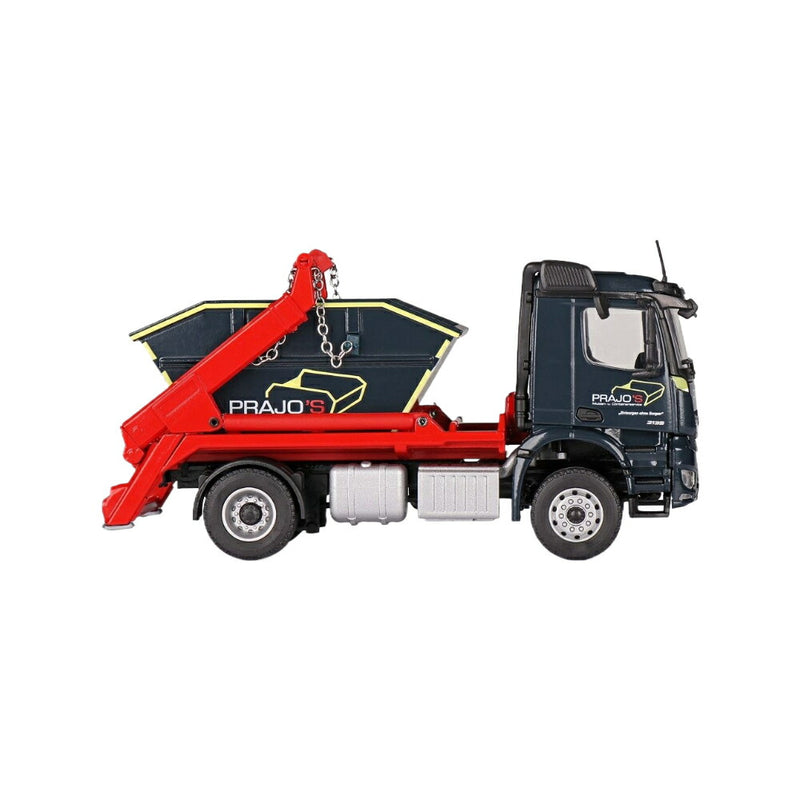 ギャラリービューアに画像をロードする, Prajo's Mercedes Benz Arocs Meiller スキップトラック付き ダンプ / CONRAD 1/50 建設機械模型 工事車両