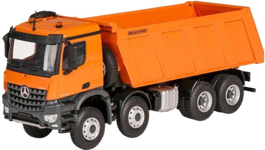 Mercedes Benz Arocs ダンプトラック Meiller リアティッパー オレンジ / CONRAD 1/50