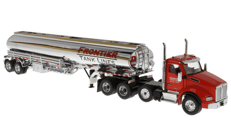 ギャラリービューアに画像をロードする, Frontier Tank Lines - Kenworth T880S SBFA タンデム デイキャブ プッシャーアクスル トラック / Diecast Masters 1/50 建設機械模型 工事車両