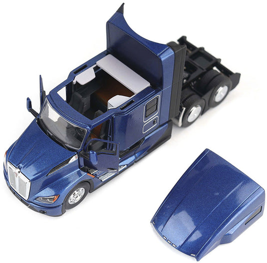 Kenworth T680 スリーパー トラクター (ディープセルリアンブルー/キャブのみ) ダンプ / Diecast Masters 1/50 建設機械模型 工事車両