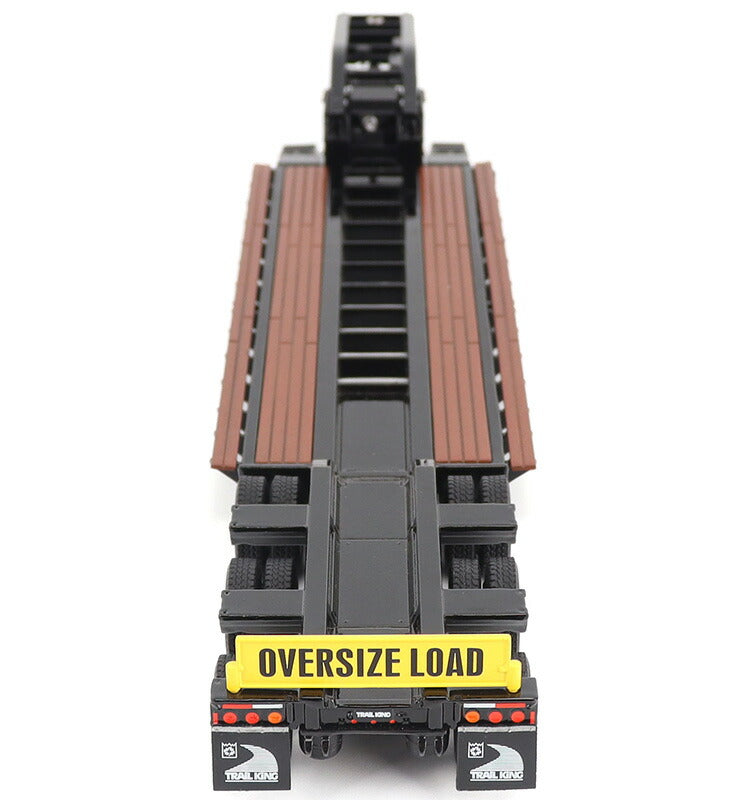 ギャラリービューアに画像をロードする, Trail King TK120 油圧着脱式グースネック ローボーイトレーラー (ブラック/アウトリガー仕様) トレーラー / Diecast Masters 1/50 建設機械模型 工事車両