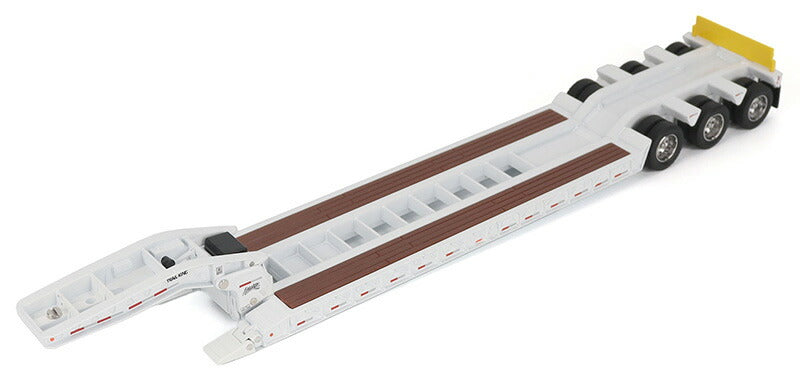 ギャラリービューアに画像をロードする, Trail King TK120 油圧式 デタッチャブル グースネック ローボーイ トレーラー ホワイト レギュラーバージョン / Diecast Masters 1/50 建設機械模型 工事車両