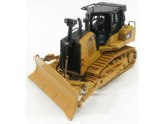 CATERPILLAR CATD7E RUSPA CINGOLATA SCRAPER TYPE TRACTOR YELLOW BLACK ブルドーザ / Diecast Masters 1/50 建設機械模型 工事車両