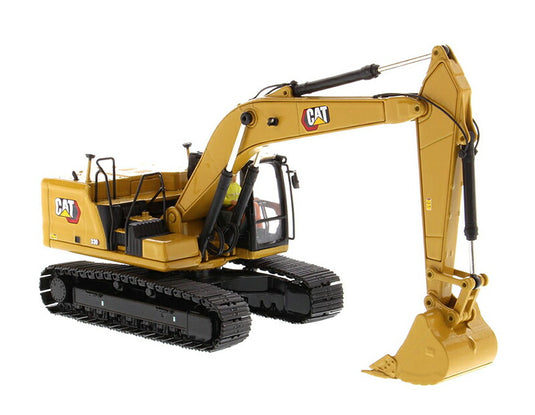 Caterpillar 330 油圧ショベル - Next Generation - ハイラインシリーズ トレーラー / Diecast Masters 1/50 建設機械模型 工事車両