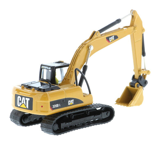 Caterpillar 320D L 油圧ショベル (作業機複数付き) トレーラー / Diecast Masters 1/87 建設機械模型 工事車両