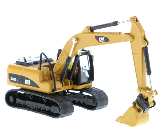 Caterpillar 320D L 油圧ショベル (作業機複数付き) トレーラー / Diecast Masters 1/87 建設機械模型 工事車両