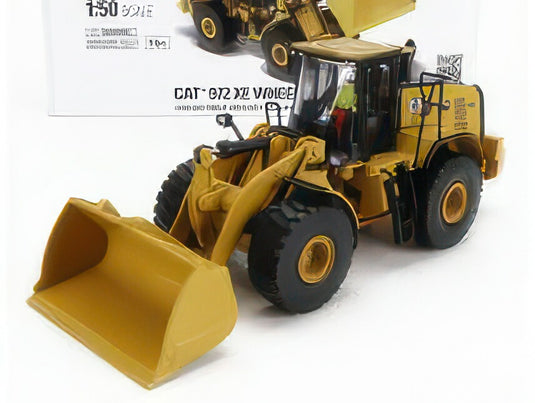 CATERPILLAR CAT972XE RUSPA GOMMATA SCRAPER TRACTOR WHEEL LOADER YELLOW BLACK ホイールローダ / Diecast Masters 1/50 建設機械模型 工事車両