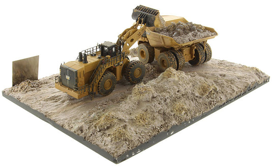 ウェザリング仕様 Caterpillar 994K ホイールローダー & CAT 797 マイニングトラック - ウェザリングシリーズ 掘削機 / Diecast Masters 1/125 建設機械模型 工事車両