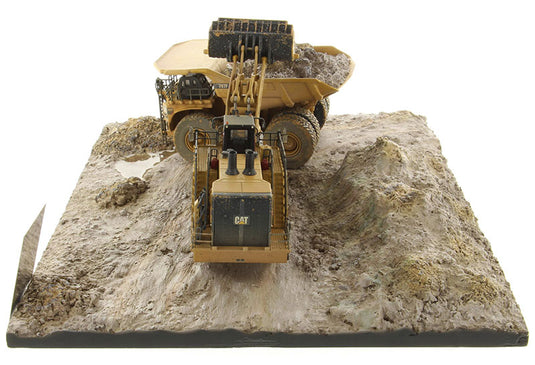 ウェザリング仕様 Caterpillar 994K ホイールローダー & CAT 797 マイニングトラック - ウェザリングシリーズ 掘削機 / Diecast Masters 1/125 建設機械模型 工事車両