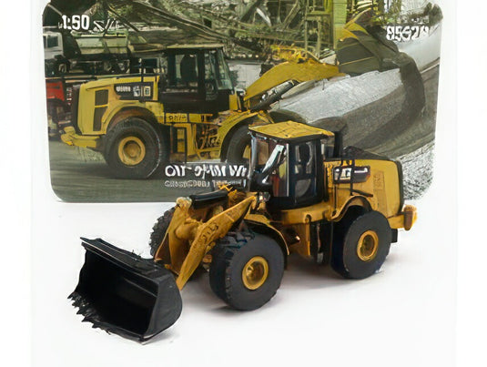 CATERPILLAR CAT966M RUSPA GOMMATA SCRAPER TRACTOR WHEEL LOADER YELLOW BLACK ホイールローダ / Diecast Masters 1/50 建設機械模型 工事車両