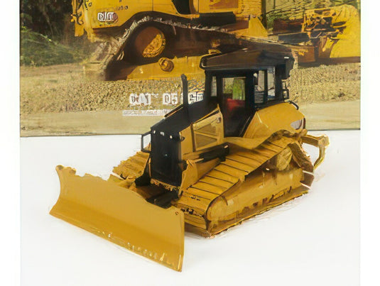 CATERPILLAR CATD5 LGP VPAT DOZER RUSPA CINGOLATA SCRAPER TYPE TRACTOR YELLOW BLACK ブルドーザ / Diecast Masters 1/50 建設機械模型 工事車両