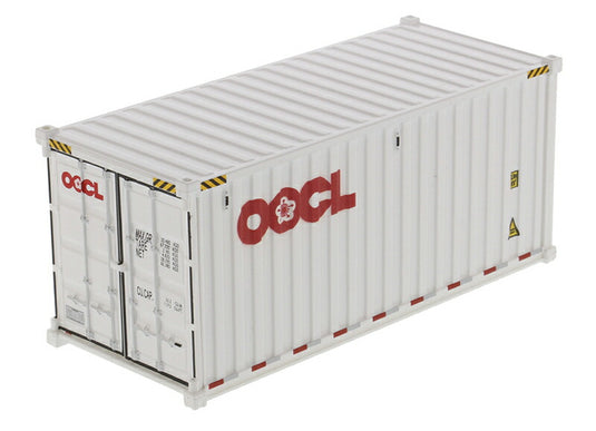 OOCL - 20フィート ドライコンテナ 掘削機 / Diecast Masters 1/50 建設機械模型 工事車両