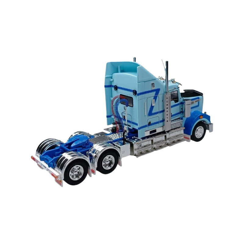 ギャラリービューアに画像をロードする, Kenworth T909 light blue Z01559 トラック / DRAKE 1/50 建設機械模型 工事車両