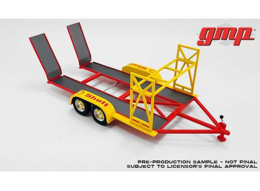 GMP タンデムカートレーラー シェルオイル イエローレッド/GMP 1/18ミニカー