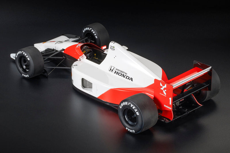 ギャラリービューアに画像をロードする, McLAREN F1 MP4/6 ホンダ 1号車 1991年ブラジルGP ポールポジション&優勝 ワールドチャンピオン ドライバー:アイルトン・セナ レッド/ホワイト/GP-REPLICAS 1/12ミニカー