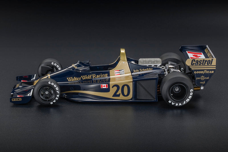 ギャラリービューアに画像をロードする, WOLF - F1 WR1 N 20 WINNER MONACO GP 1977 JODY SCHECKTER - BLACK GOLD /GP Replicas 1/18ミニカー