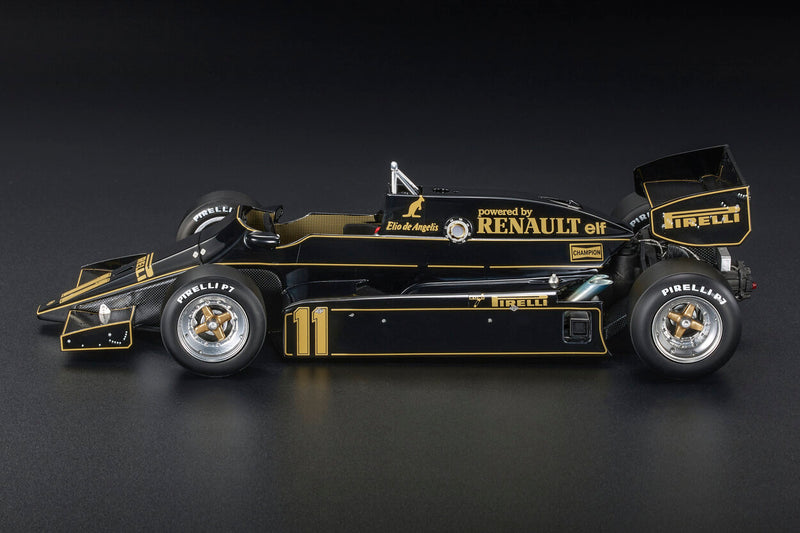 ギャラリービューアに画像をロードする, ロータスF1 94T RENAULT N 11 MONACO GP 1983 ELIO DE ANGELIS - BLACK GOLD /GP Replicas 1/18ミニカー
