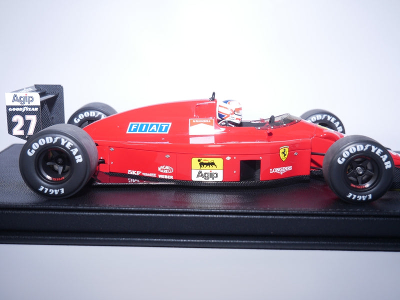 ギャラリービューアに画像をロードする, FERRARIフェラーリ F1 640 F1-89 N 27 WINNER BRAZILIAN GPフィギュア付き 1989 NIGEL MANSELL - RED /GP Replicas 1/18 ミニカー