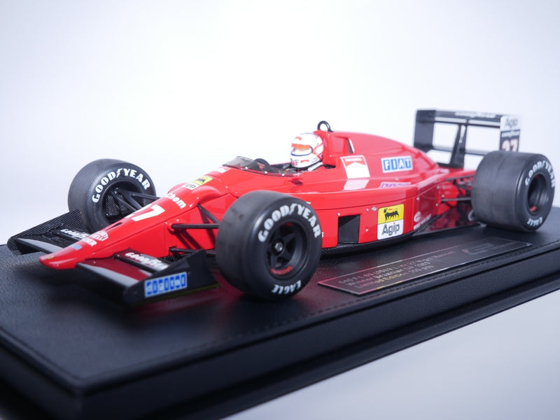 ギャラリービューアに画像をロードする, FERRARIフェラーリ F1 640 F1-89 N 27 WINNER BRAZILIAN GPフィギュア付き 1989 NIGEL MANSELL - RED /GP Replicas 1/18 ミニカー