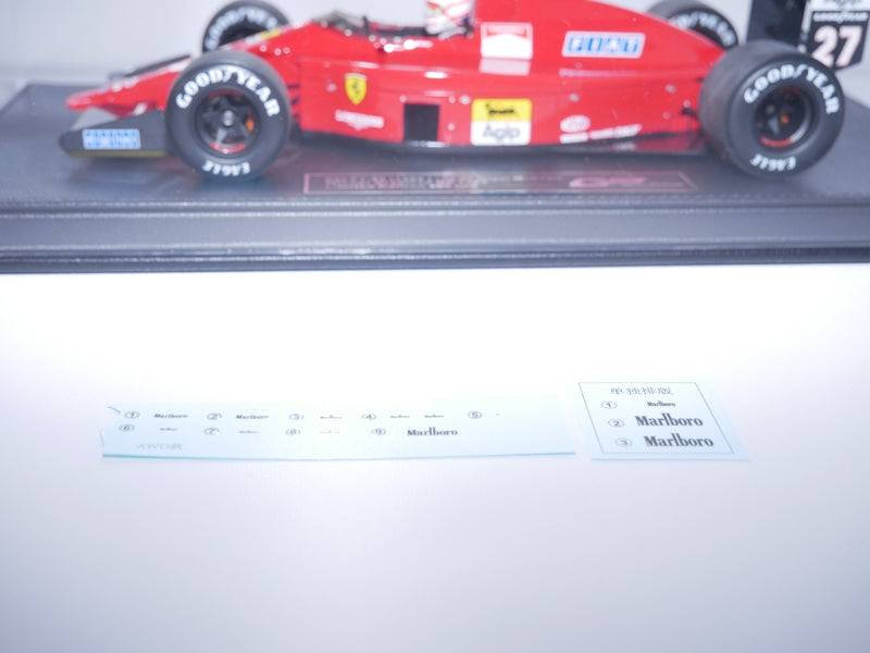 ギャラリービューアに画像をロードする, FERRARIフェラーリ F1 640 F1-89 N 27 WINNER BRAZILIAN GPフィギュア付き 1989 NIGEL MANSELL - RED /GP Replicas 1/18 ミニカー