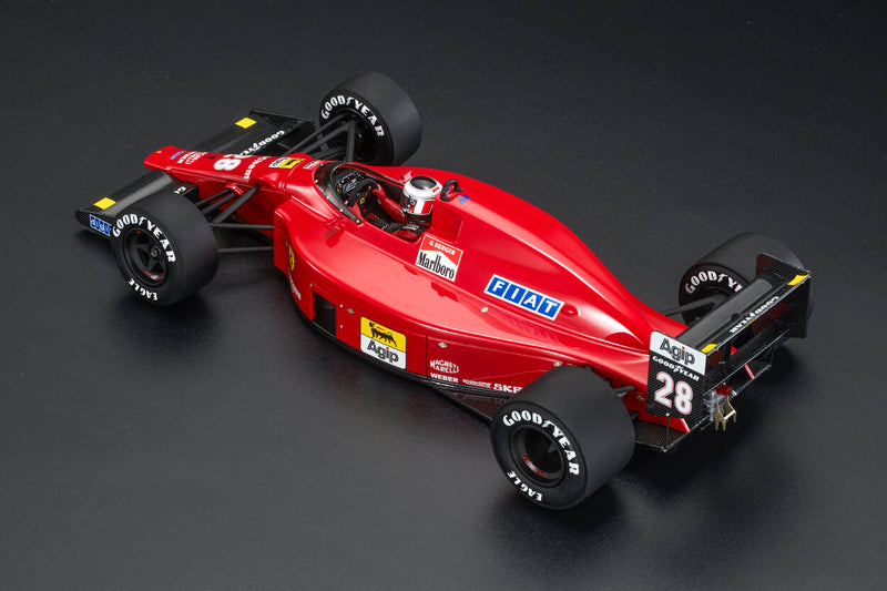 ギャラリービューアに画像をロードする, 【予約】2025年発売予定FERRARI F1 640 F189 N 28 BRAZILIAN GP フィギィア付き 1989 GERARD BERGER RED/GP Replicas 1/18ミニカー