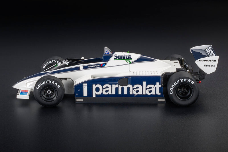 ギャラリービューアに画像をロードする, BRABHAM - F1 BT50 PARMALAT N 1 WINNER CANADIAN GP 1982 NELSON PIQUET - WHITE BLUE /GP Replicas 1/18ミニカー